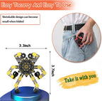20pcs Random Fidget Spinners,DIY Deformable Robot Fingertip Toys,Decompression Spinner,Deformable Creative Mechanical Gyro Toys,Stress Relief Mechanical Chain Toy for Kids Adults，Party Supplies