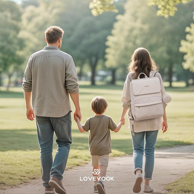 LOVEVOOK Diaper Bag Backpack, Baby Travel Bags for Boys & Girl, Toddler Waterproof Diaper Bag w/Changing Pad, Stroller Straps, Pacifier Case, Newborn Essentials Must Haves Mom