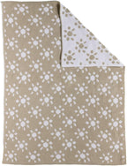 Living Textiles Chenille Knitted Blanket - Taupe Sun Flower