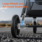 Air Lux Baby Stroller with Carbon Fiber Frame, One-Hand Fold & Reversible Seat, Magnetic 5-Pt Harness, Car Seat Adapter, 15.8lbs, Vetiver