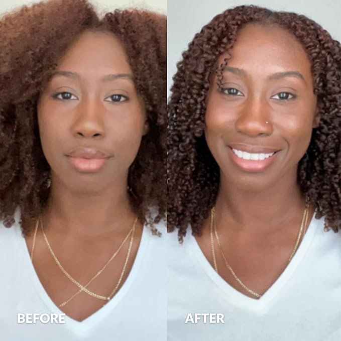 Love Ur Curls Fragrance Free Shampoo & Conditioner Set with All in One Curl Cream Styler for Kinky & Coily Hair, 3 Step System to Repair, 200 mL