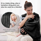 Water Ring Sling Baby Carrier, Adjustable Lightweight Breathable Newborn Carrier Sling for Summer, Swimming, Pool, Beach, Front Chest Mesh Infant Wrap Carrier for Baby Gift（Black）
