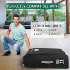 Stroller Travel Bag Compatible with UPPAbaby Vista, Vista V2, Cruz V2,Uppa-baby Bag With Wheels,Dual Handles,Luggage Tag for Airplane Flight Travel