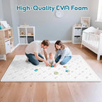 Baby Foam Play Mat-72”x 48” Baby Playmat,6-Piece Interlocking Foam Floor Tiles,Puzzle Mat for Infants and Toddlers,Waterproof Crawling Mat,Non Toxic Play Mat for Baby Tummy Time Mat(Arrow)