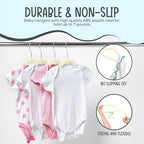 25 Premium Baby Velvet Hangers - 11.8 Inches Non-Slip & Ultra-Slim Baby Hangers for Space-Saving & Children Clothes - 360 Swivel Hook, Strong & Durable Infant & Toddler Clothes Hanger - Beige