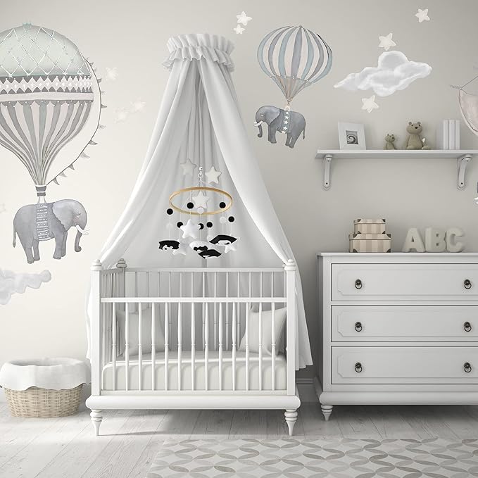 Montessori Mobile Baby for Crib - Black and White Mobile Give Visual Stimulation to Engage Your Newborn - Baby Crib Mobile for Boys & Girls - Baby Mobile for Crib