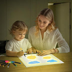 Doodle Glow, LED Note Board with Colors, 14.1"x10.9" Arvana Acrylic Dry Erase Board, 16M-Color LED Light-Up Memo Board w/Music Sync, APP & Remote, Stand & 7 Markers, Neon Glow Display (Black)