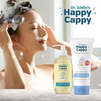 Happy Cappy Baby Shampoo and Body Wash and Moisturizing Cream Bundle - Eczema Body Wash and Lotion for Kids, Toddler, Adults, Helps with Dryness, Reduces Itching, Dermatologist Tested, Fragrance-Free