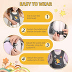 2025 New Safety Harness for Autism and Special Needs Child (3-6 yrs), Anti-Elopement Vest Harness with Light Reflector and Grab Handle for Active, Autistic ADHD Kids,Adjustable Tether Leash with Pouch