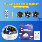 PIKOY Baby Sensory Toys 3-6 Months,93 Lighting Mode Baby Sensory Toys 6-12 Months,360° Rotate Kids Sensory Toys for Autism,Dimmable+Timer+Remote 1 Year Old Boy Gifts 1 Year Old Girl Gifts
