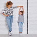 Tatuo Growth Chart Wall Labels Height Indicator Tape Ruler Growth Chart Decor Height Indicator Adhesive Ruler for Home Room Measuring (Black)