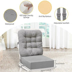 Toddler Booster Seat for Dining Table 2PC Upgraded 3.6IN Cushion with Soft Corduroy Backrest Infant Booster Seat for Kitchen Chair with Adjustable Straps - Non-Slip Base & Breathable Fabric ﻿