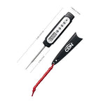 CDN ProAccurate® Waterproof Digital Thermometer with Protective Sheath, Easy to Read Display, 2.75" Stem with Thin Tip, Black/White (Q2-450X)