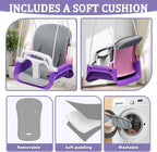 2 in 1 Toddler Swing & Baby Jumper, Foldable Baby Bouncer with Soft Cushion, Foldable Indoor & Outdoor Use, Easy to Install & Store Swing Sets for Backyard Play (Pink)