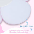 Baby Bath Cushion - Newborn & Infant Lotus Bath Flower Baby with Soft Cover - Travel Bathtub Insert Pad for Kitchen Sink, Shower & Tub - Flower Bathing Pillow with Patented Comfort & Support (Unicorn)