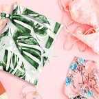 Wet Bag, Wet Dry Bag, Wet Bag for Swimsuit, Travel, Beach, Pool, Diapers, Dirty Yoga Gym Clothes, Makeup Bag, Waterproof Tropical Palm Leaves Decor Jungle Palm Leaf Favors