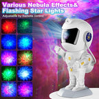 XIAOER Astronaut Galaxy Projector, Robot Star Night Light for Bedroom, Starry Nebula Space Projector Ceiling Lamp with Timer and Remote Control for Kids Adults