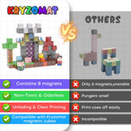 100PCS Magnetic Blocks - Magnet Tiles Toys for Kids, Magnetic Building Blocks Cubes, Stacking Magnets Toys for Kids, Birthday Gifts for Boys and Girls Age 3+ Years Old