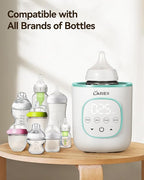 LAREX Bottle Warmer, Fast Baby Bottle Warmer for Breastmilk and Formula, with Timer and Accurate Temp Control, 8-in-1 Baby Milk Warmer BPA Free with Digital Display, Bottle Warmers for All Bottles
