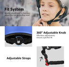 Skateboard Bike Helmet for Adults Women Men Youth Kids (2-3-5-8-14+ Years Boys Girls) - Lightweight Multi-Sport Adjustable Helmets for Bicycle Skateboard Scooter Skate Cycling