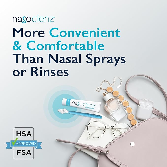 Pro: Nasal Cleansing Kit – Gentle Wand & Nasal Antiseptic Gel, Nose Cleaner and Nasal Moisturizer for Dry Nose & Sinus Relief (Unscented 1 Count, up to 120 uses)