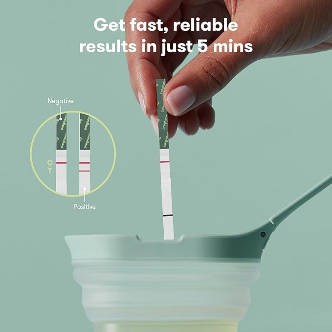 Frida Fertility Pregnancy Test Strips, Over 99% Accurate HCG Test Strips, Ultra Sensitive Early Detection, Easy at Home Pregnancy Test Strips for Family Planning, Quick Results | 25 Test Strips