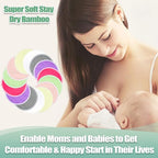 wegreeco Nursing Breast Pads (14 Pack)+Laundry Bag & Travel Storage Bag, 2 Sizes: 3.9/4.7inch - Washable & Reusable Breastfeeding Nursing Pads (Passion, Large, Daytime Use)