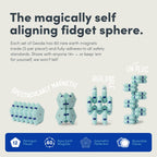 Speks Geode Matte Pentagons Magnetic Fidget Toy for Adults | Quiet Sensory Toy for Stress Relief & Anxiety, Office Desk Toy & Top Gadget Gift Idea | Mile High, 12-Piece Set