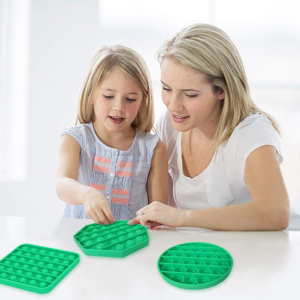 Sensory Fidget Toys, Silicone Squeeze Decompression Toy Games, Stress Relief Toys for Adults Funny Toy for Age 6+ Kids Teens, 3PCS