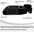 Pregnancy Massage Cushion & Headrest for Bed,Full Body Maternity Pillow with Belly and Breast Support,Prenatal Bolster for Relaxing,Ideal for Prone Massage After Breast Surgery & During Pregnancy