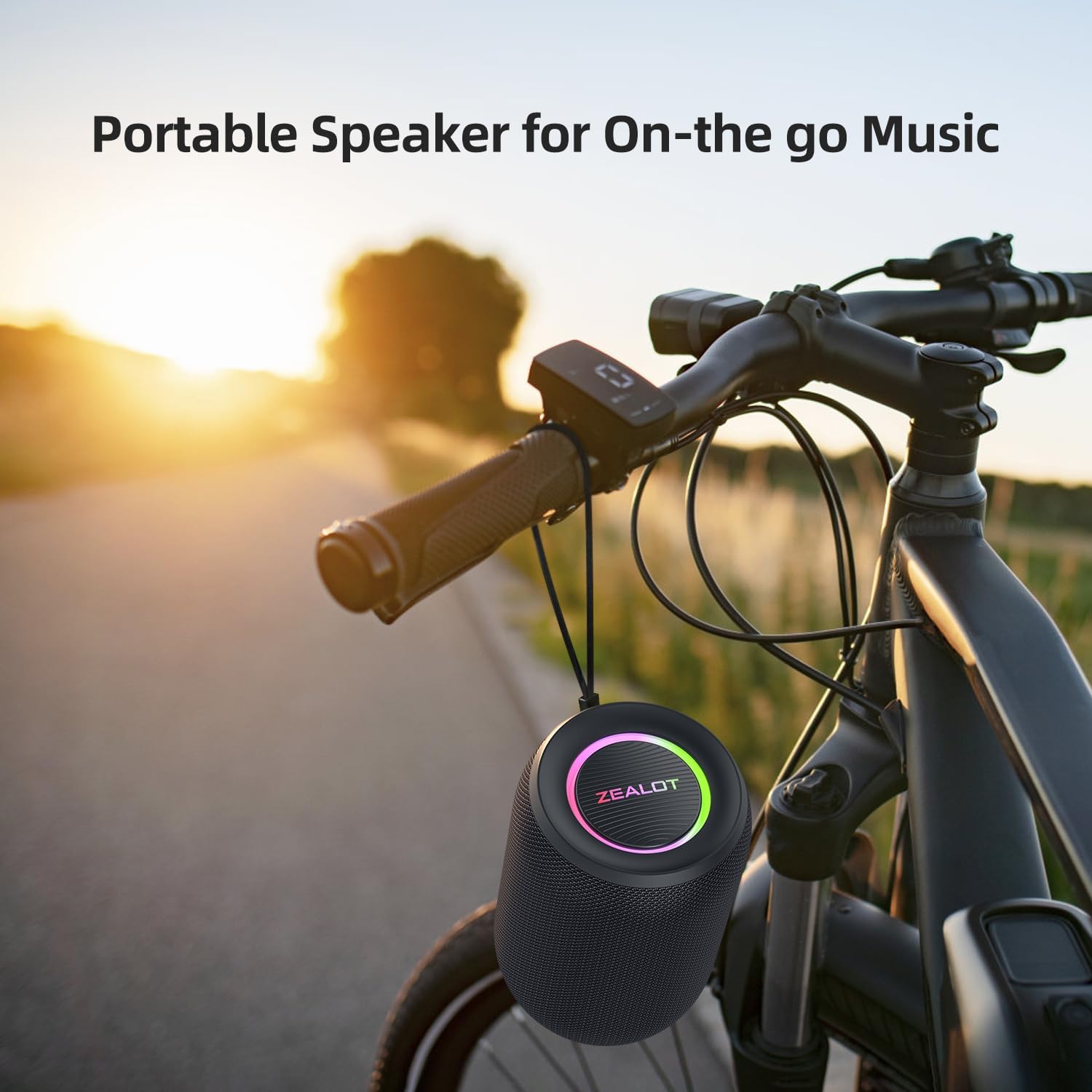 ZEALOT Bluetooth Speaker for Kid, Speakers Bluetooth Wireless, S32pro 15W Outdoor Portable Speaker, BT5.3/ USB/TF/AUX, Loud Stereo Sound, Dual Pairing, for Home Party Pool Beach-Black