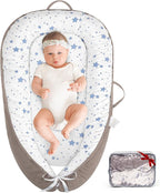 HKAI Baby Lounger – Soft Cotton Infant Floor Seat for Newborn to 24 Months, Portable Travel-Friendly Pillow for Boys & Girls