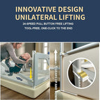 3-Piece U Type Toddler Bed Rails, Folding Baby Bed Guard for Kids, Adjustable, Safety, Convenient Bed Rails, Guard Rail for Twin, Full, Queen& King Size (Grey Cartoon, 74.8x78.74x78.74 Inch)