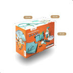 UMU® Wooden Kids Hair Salon Playset, Makeup Toy Set, Hair Styling Toys for Girls, Kids Shaving Kit for Boys, Kids Barber Playset, Gifts for 3 4 5 Year Old Girls Boys (18 PCS)