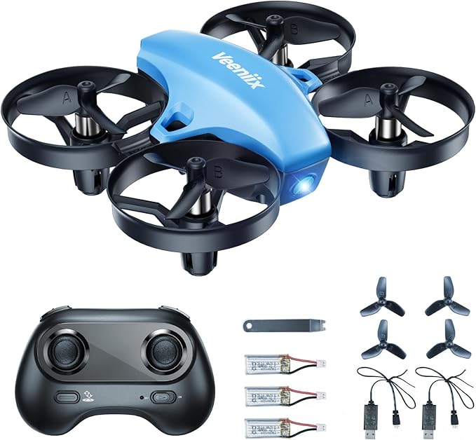 V995 Mini Drones for Kids 8-12 and Beginners,Indoor RC Quadcopter,Small Helicopter Plane with 3D Flips,360° Rotation,Circle Fly,Auto Hover,Headless Mode and 3 Batteries,Gift for Boys and Girls