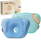 Memory Foam Baby Pillow,Cute Cartoon Soft and Cozy Pillow, Breathable Bedding Set for Infants for Small Boys and Girls