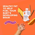 Serenity Kids Organic Pumpkin Spice Protein Smoothie Pouch - USDA Organic & Dairy Free - Toddler & Baby Food Pouches - 3.5 Oz, 12 Pack