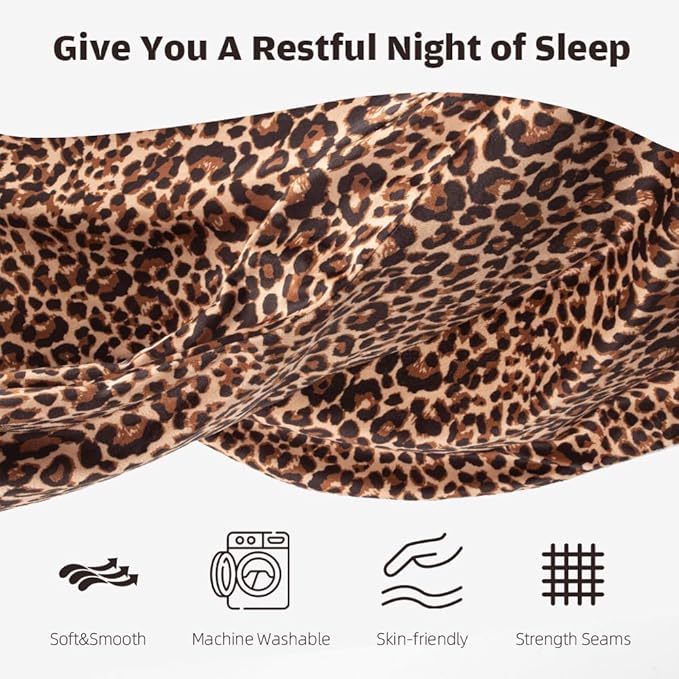 Chilling Home Pregnancy Pillow, U Shaped Pregnancy Pillows for Sleeping Full Body Pillow Maternity Pillow for Pregnant Women 58 inch, Pregnant Women Must Have with Removable Cover, Leopard Print