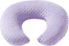 Nursing Pillow and Positioner Breastfeeding and Bottle Feeding, Propping Baby, Tummy Time, Sitting Support for Baby Boy Girl, with Removable Dots Cover (Lavender)
