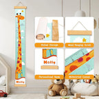 Customize Name Kids Height Chart for Wall, Giraffe Growth Chart for Wall, Kids Growth & Measuring Chart in Inches, Fun & Stylish Height Tracker for Children, Nursery Decor Essentials