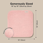 6-Pack Baby Washcloths - Soft Absorbent Viscose from Bamboo Wash Cloths for Babies, Kids, Toddlers, Infant, Newborn Bath Towels, Gentle on Sensitive Skin, 10x10 Reusable Face Towels (Candy Pop)