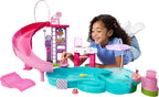 Barbie Dream Pool Playset with 6 Play Areas, Including Slide & Bubbling Hot Tub, Plus 20+ Accessories Like Pet, Floaties & More