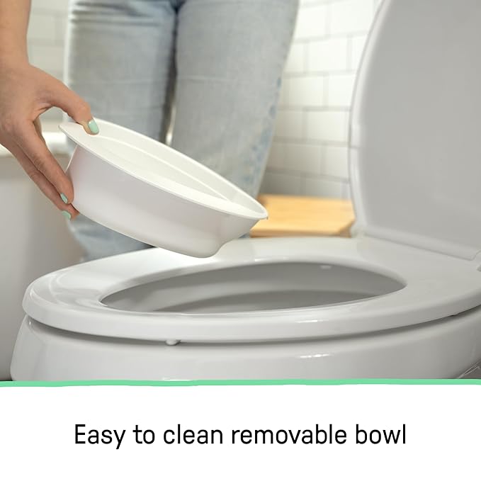 Ingenuity My Size Potty Pro in Blue, Infant Potty Training Toilet, Lifelike Flushing Sound, for Ages 18 Months, Up to 50 Pounds