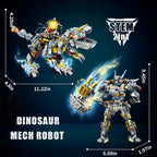 STEM 2 in 1 Indominus Dinosaur Building Kits, Transforming Mech Robot Building Sets for Kids Boys 6-10, Compatible with Dinosaur, Educational Gift Toy for Adults (513 PCS)