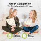 Mini Toddler Pillow with Pillowcase - 9x13 My Little Dreamy Travel Kids Pillow for Sleeping, Toddler Bed, Small, Tiny, Organic Cotton Pillowcase, Soft & Breathable, Kids 2-4 Years Old (Fox Tales)