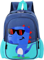 12 inch Kids Small Toddler Preschool Travel Backpack Cool Cute Cartoon Daypack (Dinosaur Green)