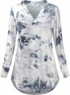 Joymom Maternity Rolled Long Sleeve Nursing Tops Tunic Blouses Breastfeeding