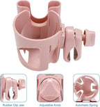 Accmor Universal Cup Holder, Stroller Cup Holder with Phone Holder, 360° Rotatable Large Caliber Designed Bottle Holder for Stroller, Bike, Wheelchair, Walker, Scooter