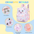 SUN EIGHT Toddler Backpack for Boys & Girls - Lightweight Kids Backpack for Preschool,Kindergarten & Travel,Cute Animal Design,Durable Small School Bag for Daycare (Ages 2-5)