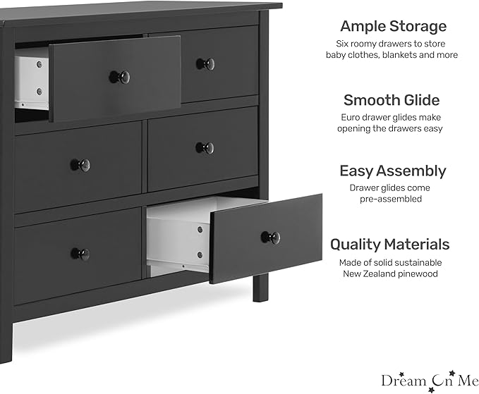 Dream On Me Cleo Double Dresser